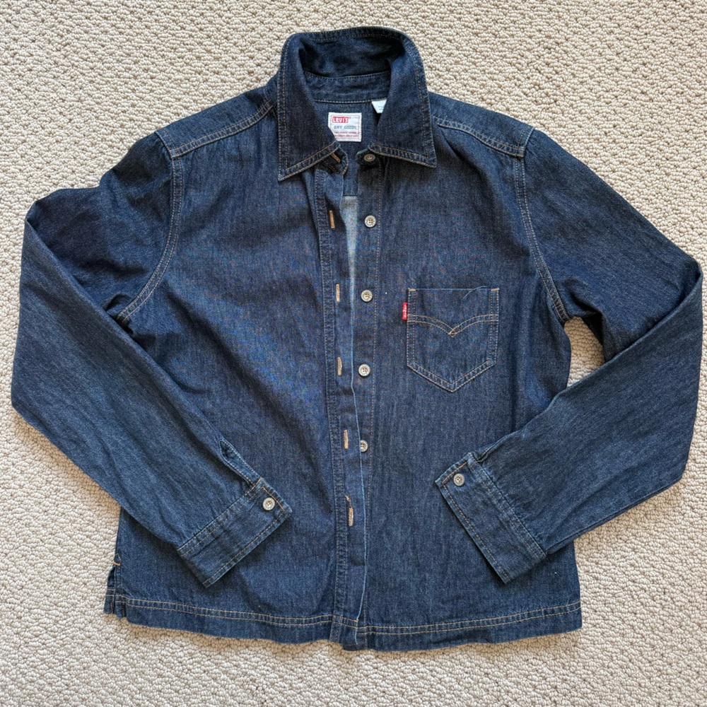 Levi's Classic Blue Denim Shirt Women's Size M